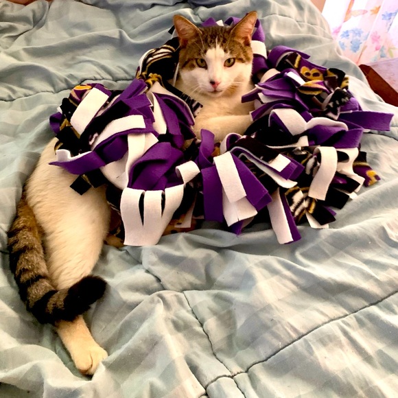 🐦‍⬛ Handmade Baltimore Ravens Scarf One of a Kind EUC - Picture 10 of 10